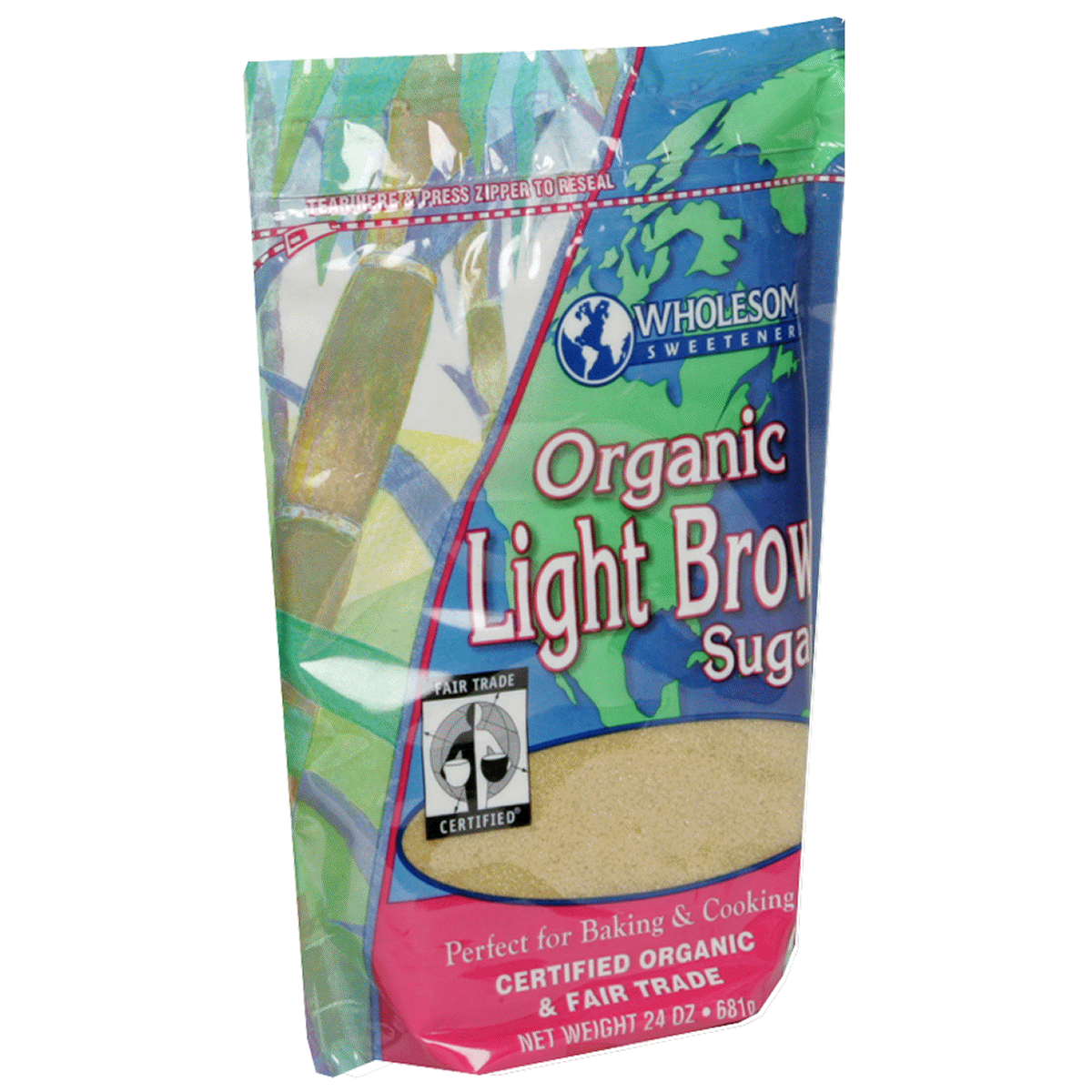 slide 1 of 17, Wholesome Organic Light Brown Sugar, 24 oz