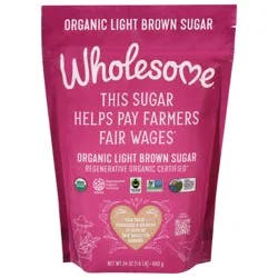 Wholesome Organic Light Brown Sugar 24 oz
