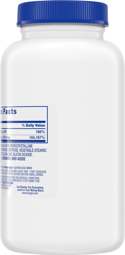 slide 4 of 6, Kroger B12 Vitamins, 100 ct