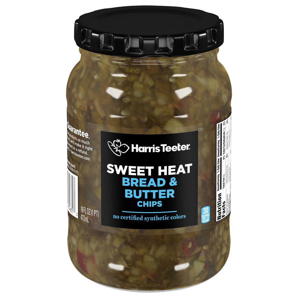 slide 2 of 2, Harris Teeter® Sweet Heat Bread & Butter Chips, 16 oz