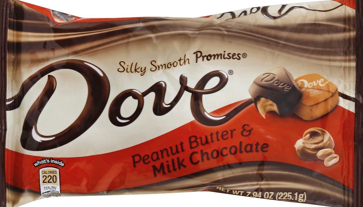 slide 4 of 5, Dove Promises, Peanut Butter & Milk Chocolate Candy, 7.94 Oz, 7.94 oz