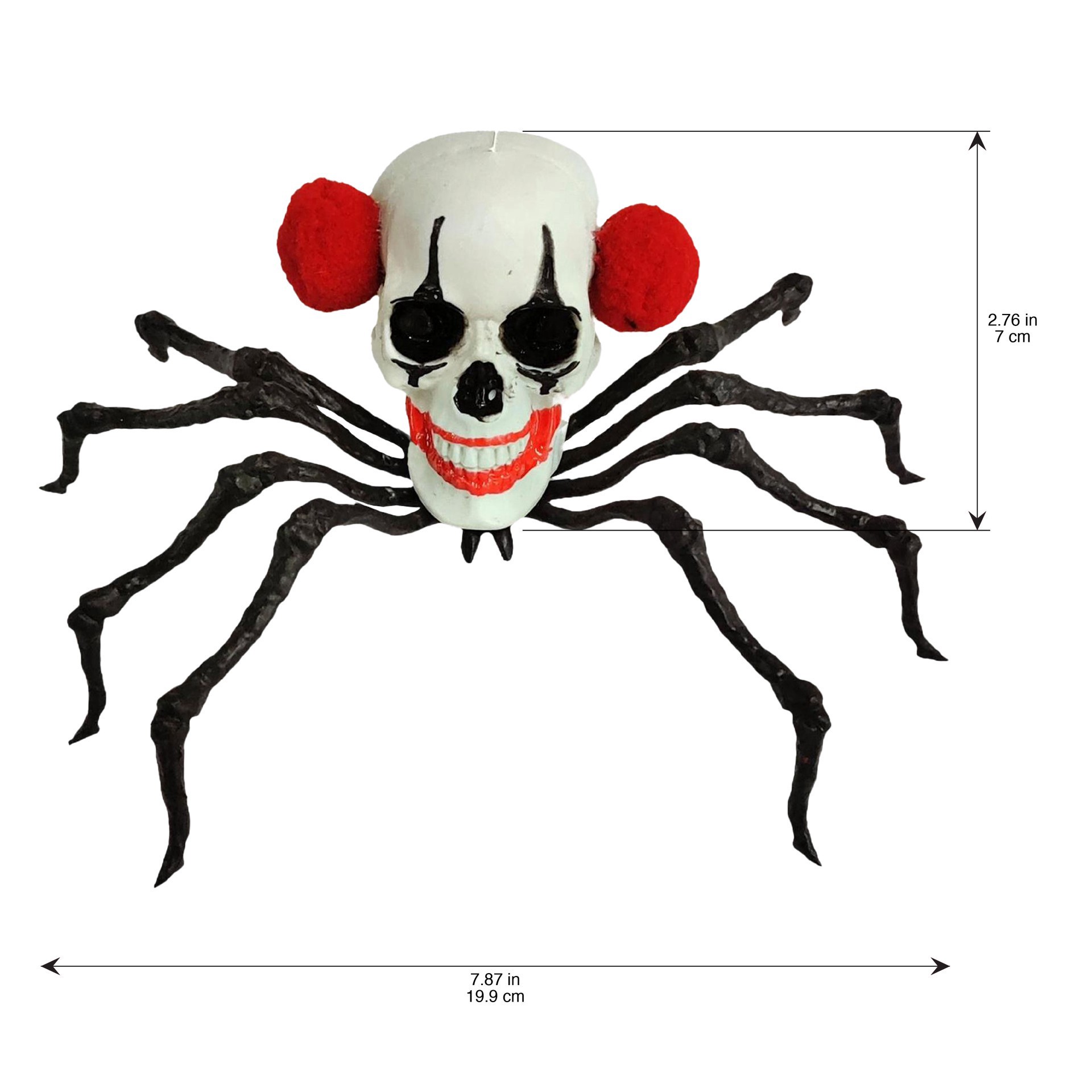 slide 2 of 3, 7.75" Mini Clown Head Spider Decor By Ashland, 7.75 in