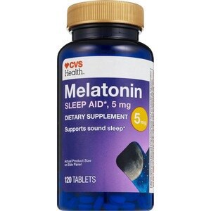 slide 1 of 1, CVS Health Melatonin 5 Mg Tablets, 120 Ct, 1 ct