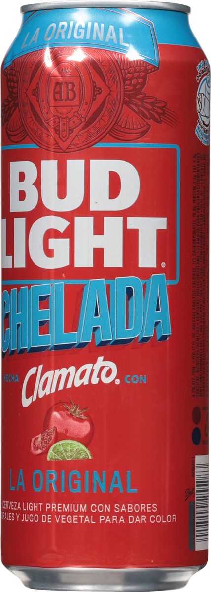 slide 9 of 10, Bud Light Chelada Original Made with Clamato Beer, 4.2% ABV, 25 oz
