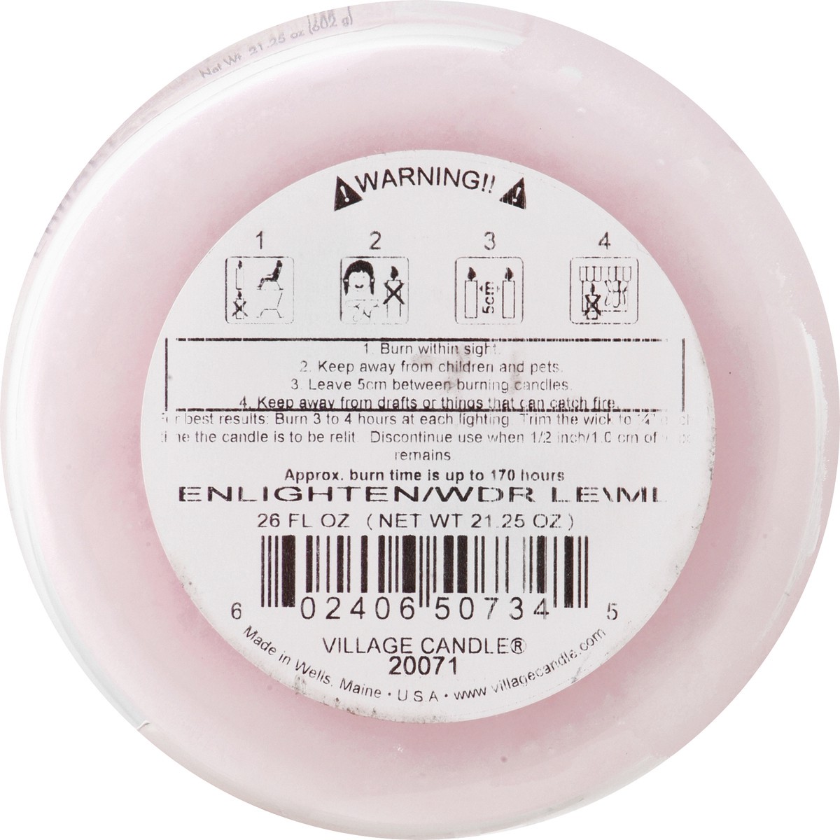 slide 8 of 9, Village Candle Jar Candle Enlighten, 26 oz