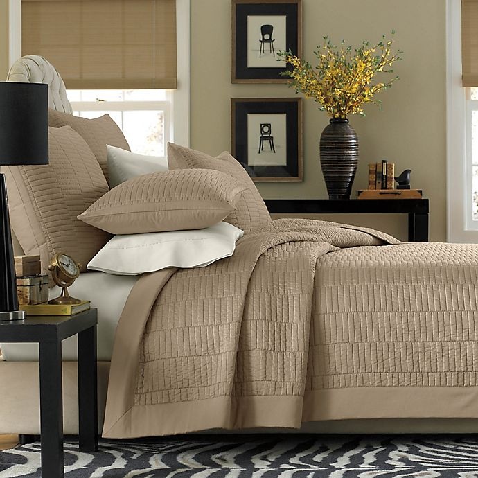 slide 1 of 1, Real Simple Dune Twin Reversible Coverlet - Taupe, 1 ct