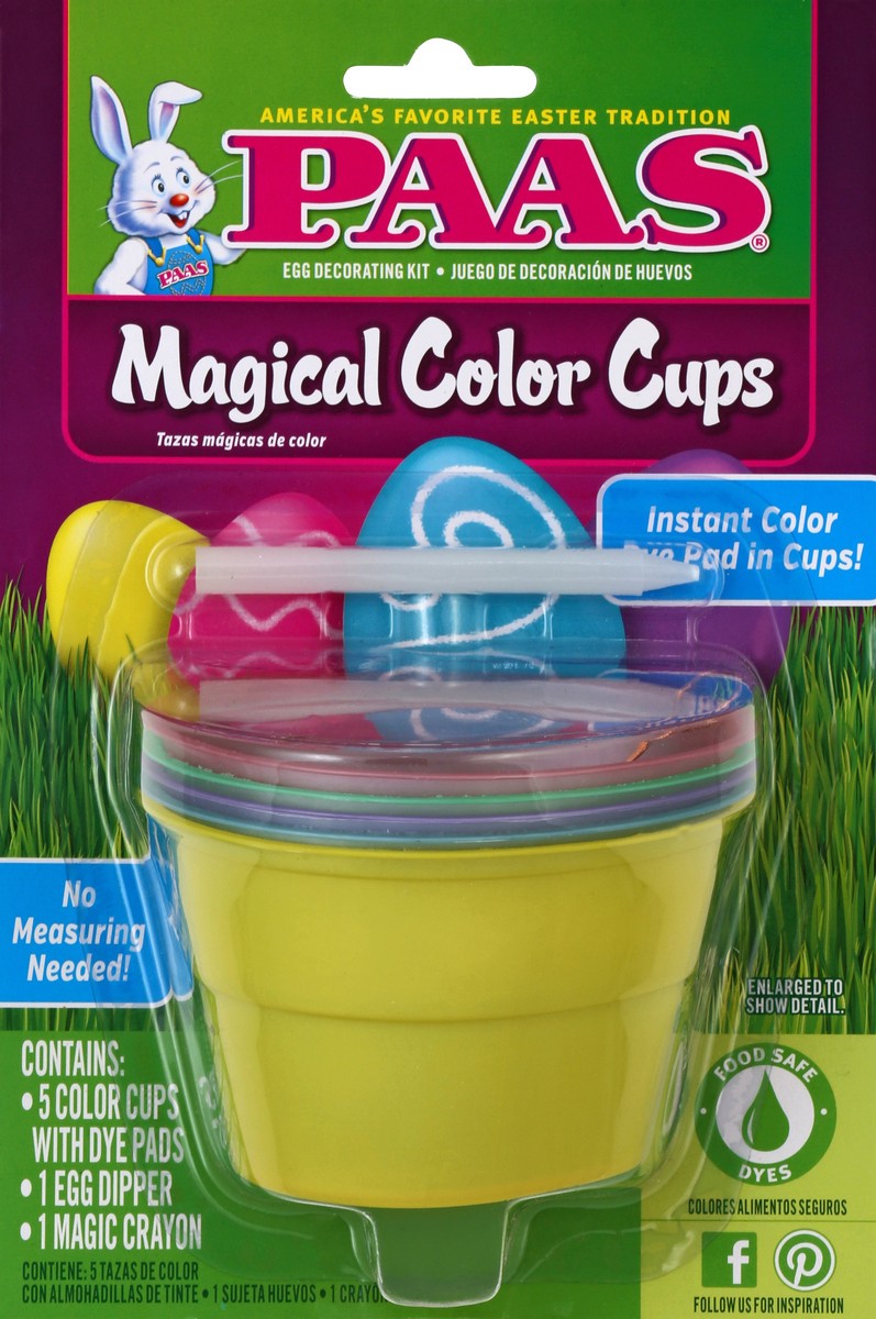 slide 2 of 2, PAAS Egg Decorating Kit, Magical Color Cups, 5 ct