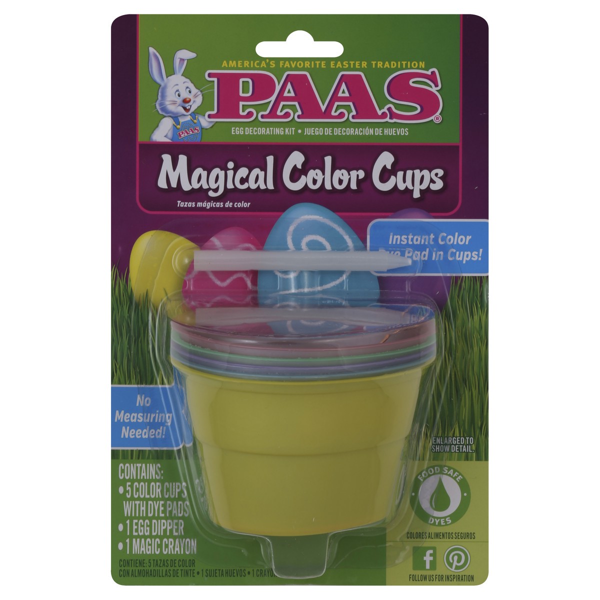 slide 1 of 2, PAAS Egg Decorating Kit, Magical Color Cups, 5 ct