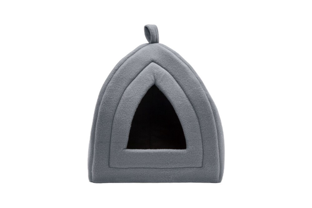 slide 1 of 1, Furhaven Fleece Pet Tent - Heather Gray, 1 ct