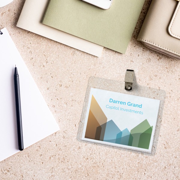 slide 7 of 7, Avery Clip Style Name Badges, Top Loading, 100 ct