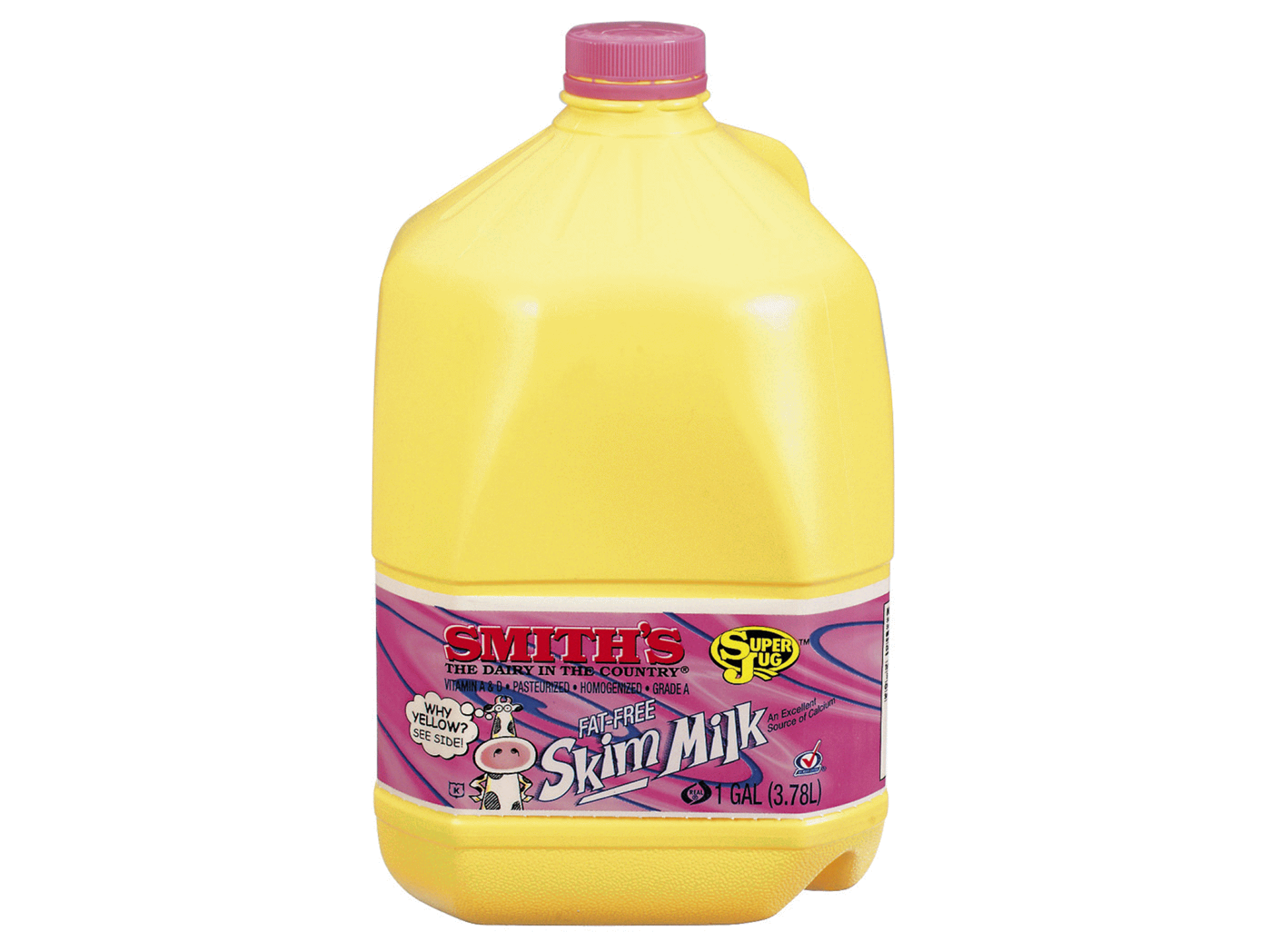 slide 1 of 1, Smith's Yellow Jug Fat-Free Skim Milk, Gallon, 1 gal