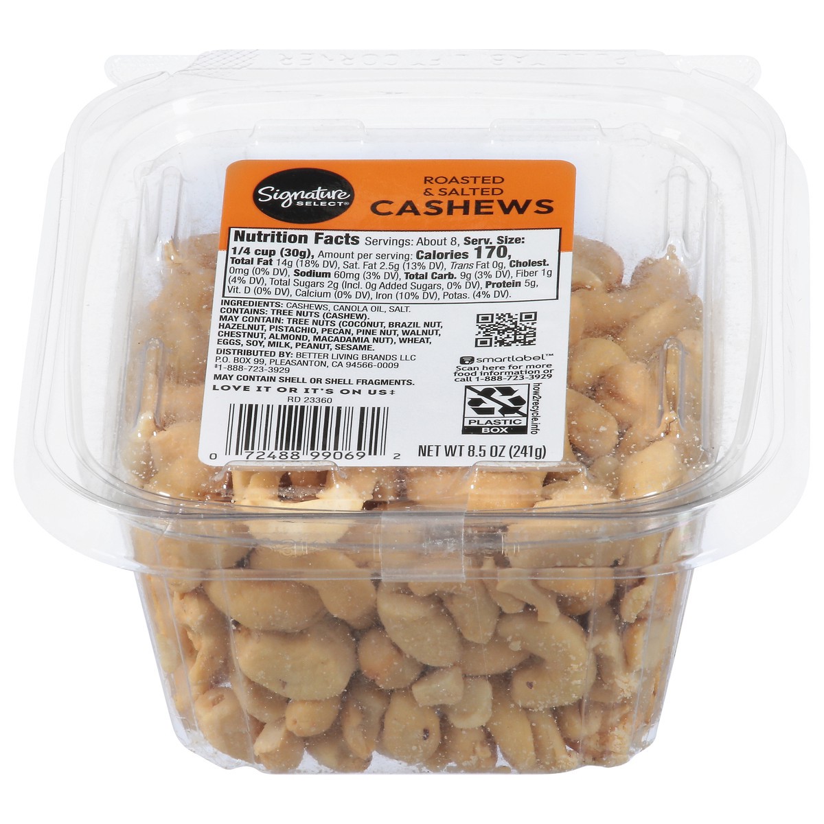 slide 1 of 14, Cashews Roasted Salted - 8.5 OZ, 8.5 oz