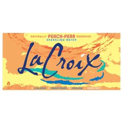 La Croix Sparkling Water Peach Pear - 8 Pack 12 oz