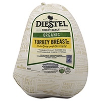 slide 1 of 1, Diestel Organic Turkey Whole Petite Frozen - Weight Between, per lb