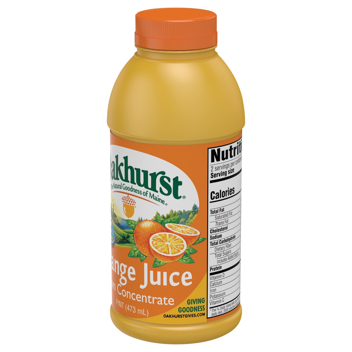 slide 4 of 4, Oakhurst Juice Orange- 16 oz, 16 oz