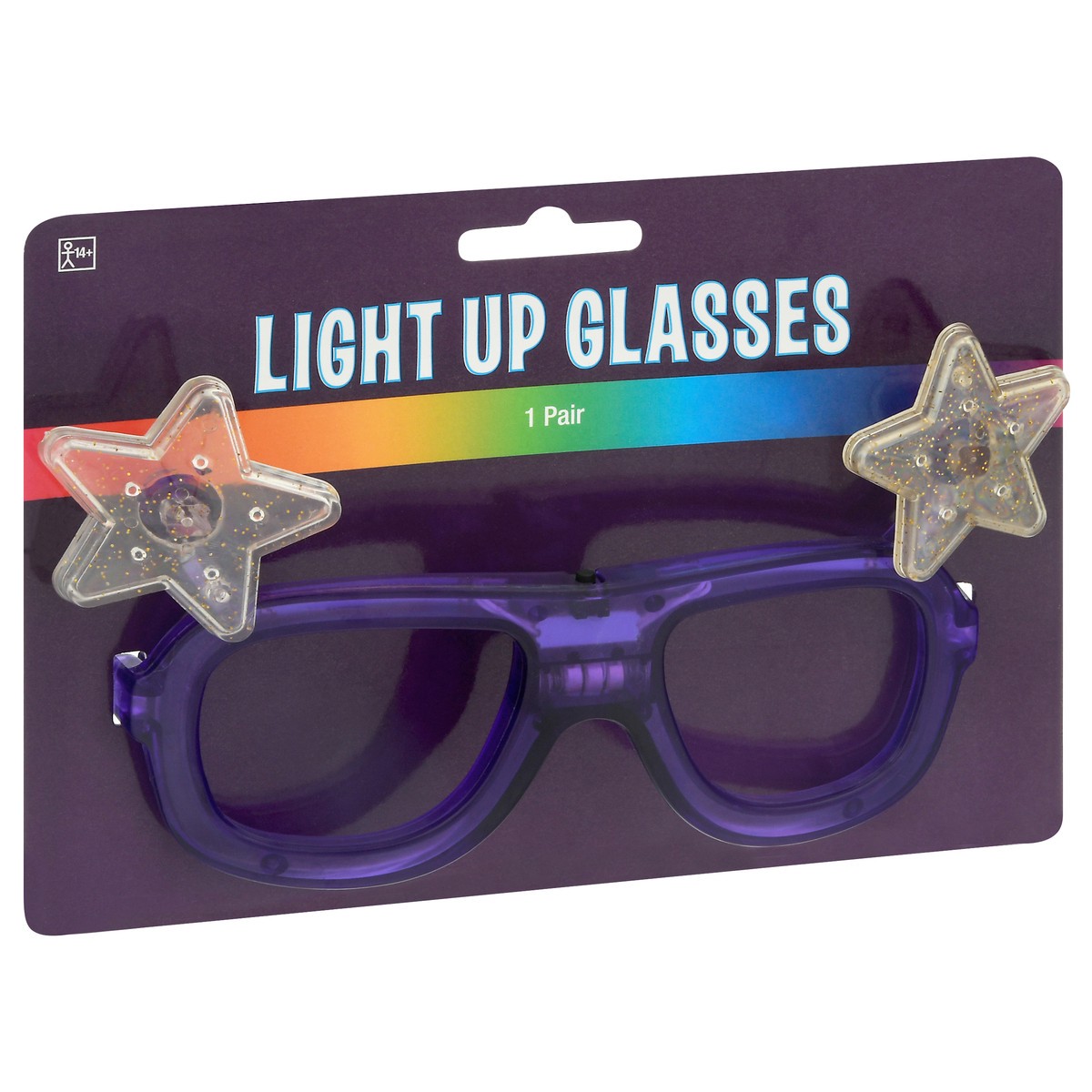 slide 7 of 9, Ampro Light Up Glasses 1 ea Card, 1 ct