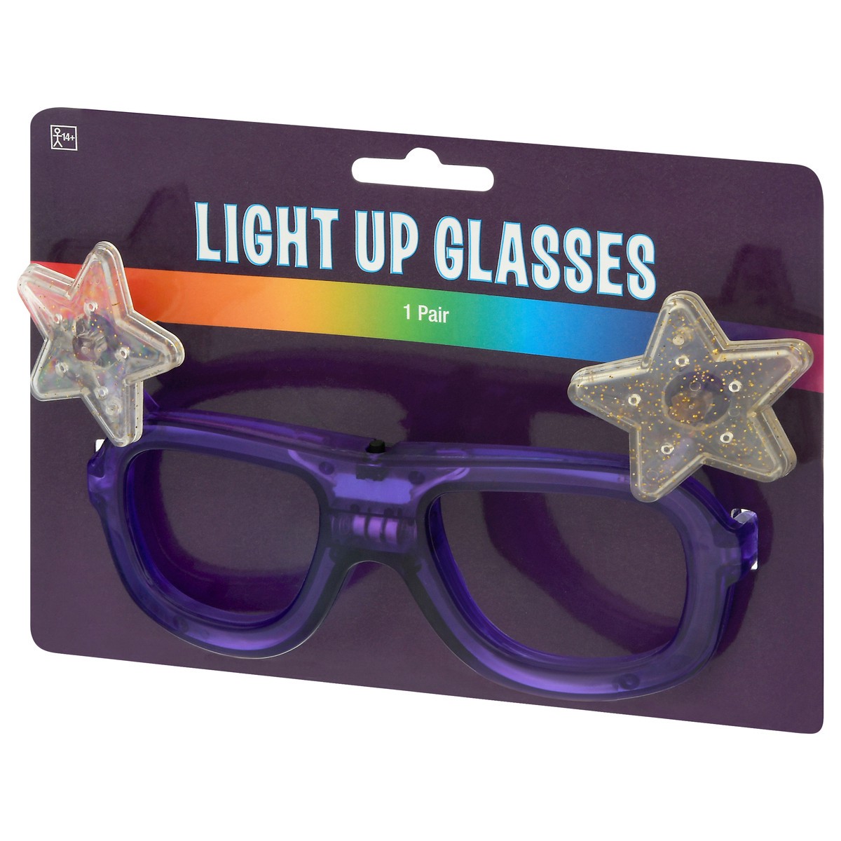 slide 4 of 9, Ampro Light Up Glasses 1 ea Card, 1 ct