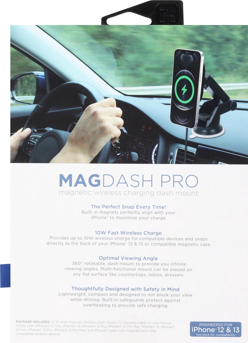 slide 5 of 12, iHome 10 Watts Wireless MagDash Pro 1 ea, 1 ea