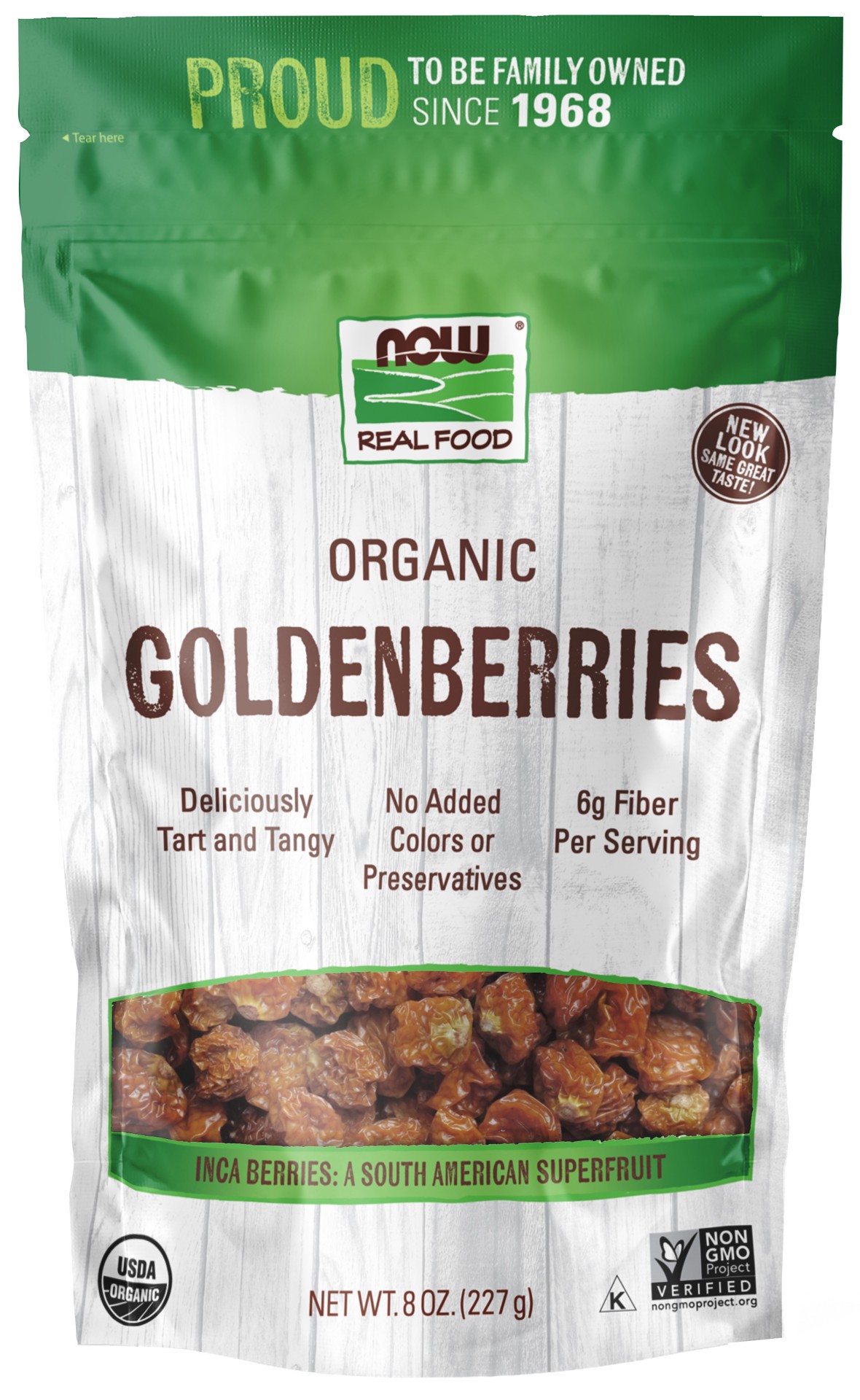 slide 1 of 3, NOW Natural Foods GoldenBerries, Organic - 8 oz., 10 oz