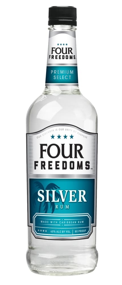 slide 1 of 1, Four Freedoms Silver Rum, 750 ml
