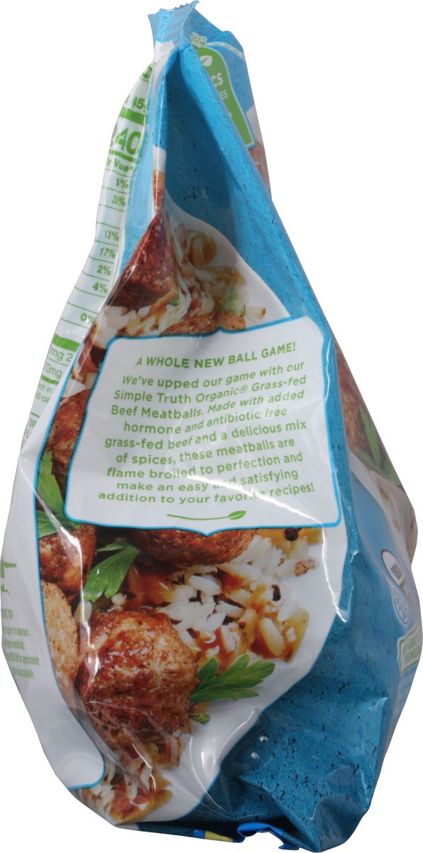 slide 13 of 13, Simple Truth Organic 100% Grass-Fed Beef Homestyle Meatballs, 12 oz