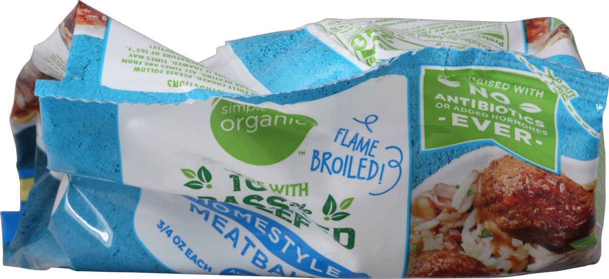 slide 4 of 13, Simple Truth Organic 100% Grass-Fed Beef Homestyle Meatballs, 12 oz