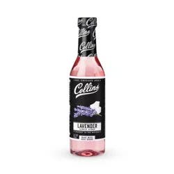 Collins Lavender Syrup, Lavender Simple Syrup, Real Sugar Cocktail Syrups, Soda Water Flavors, Cocktail Mixers, 12.7 Ounces, Set of 1