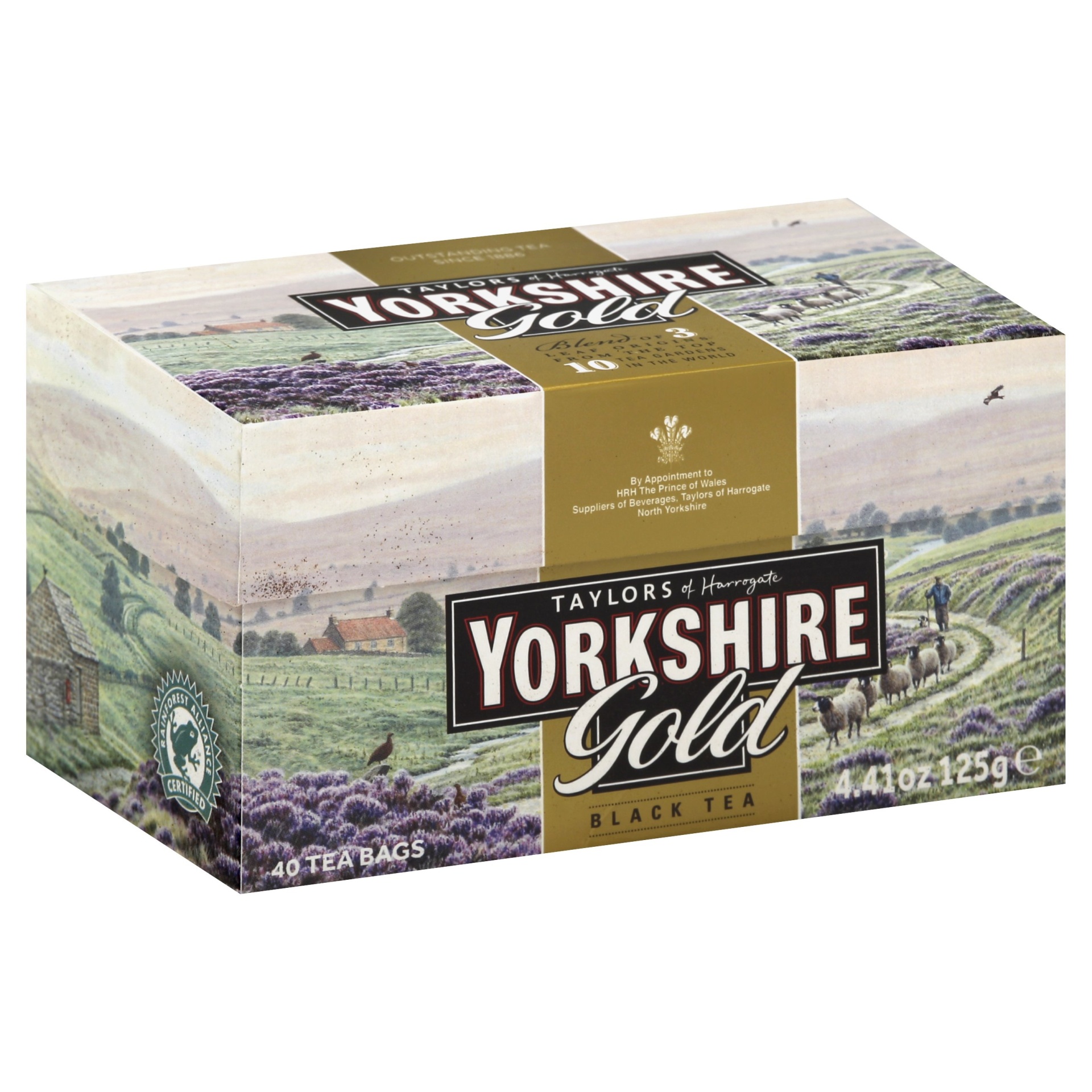slide 1 of 1, Taylors of Harrogate Yorkshire Gold Black Tea Bags, 40 ct