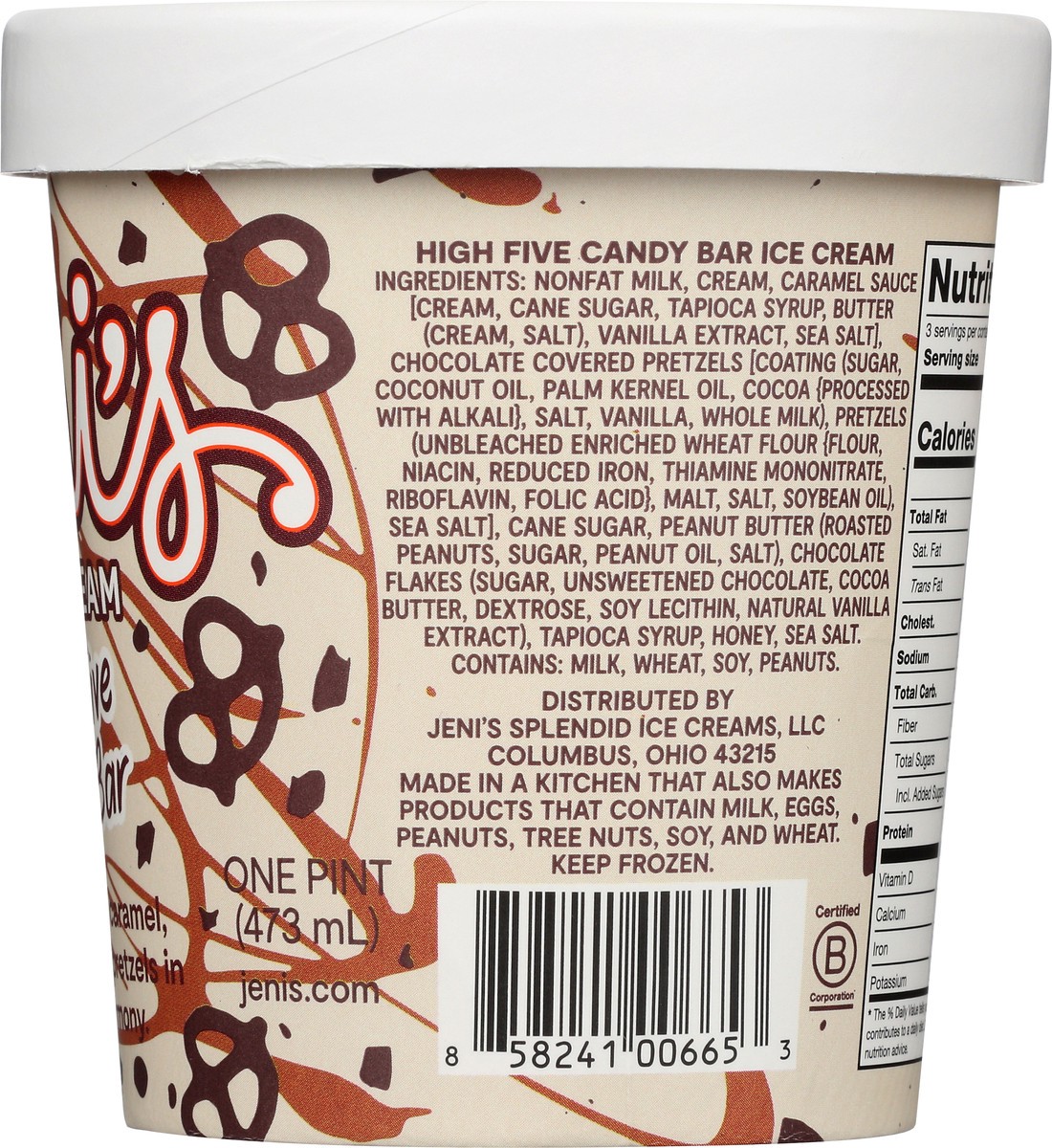 slide 6 of 13, Jeni's Splendid Ice Cream High Five Candy Bar, 1 pint