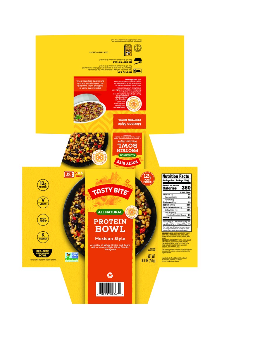 slide 6 of 10, Tasty Bite Mexican Protein Bowl, 8.8 Oz, 8.8 oz