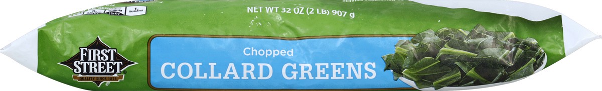 slide 5 of 6, First Street Chopped Collard Greens, 2 lb