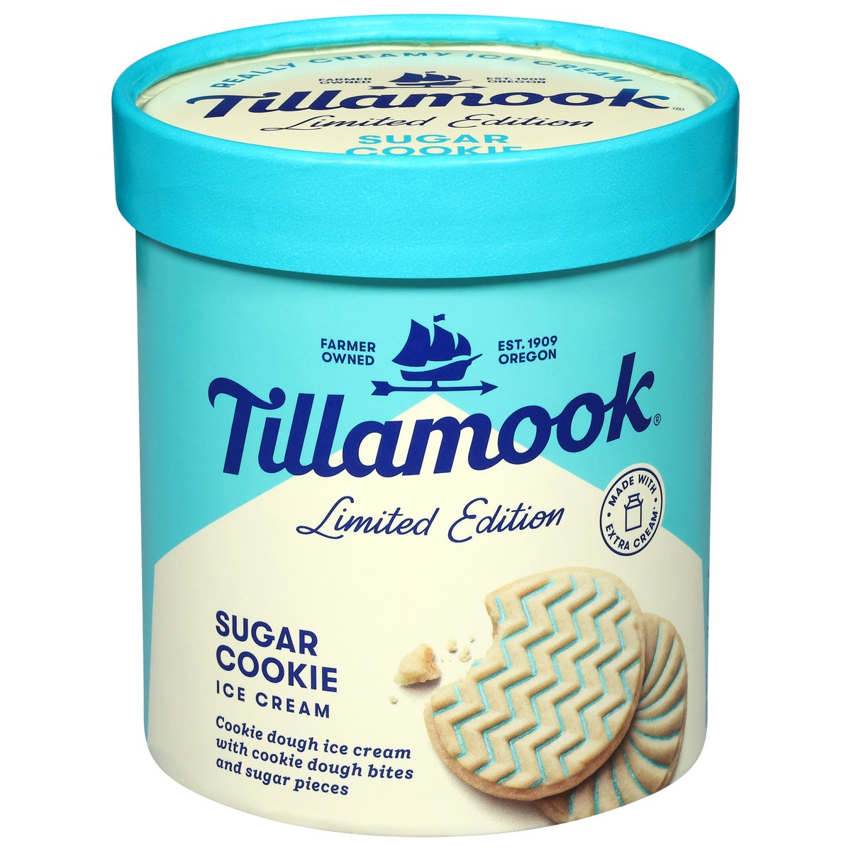 slide 1 of 1, Tillamook Sugar Cookie Ice Cream 1.5 qt, 1.5 qt