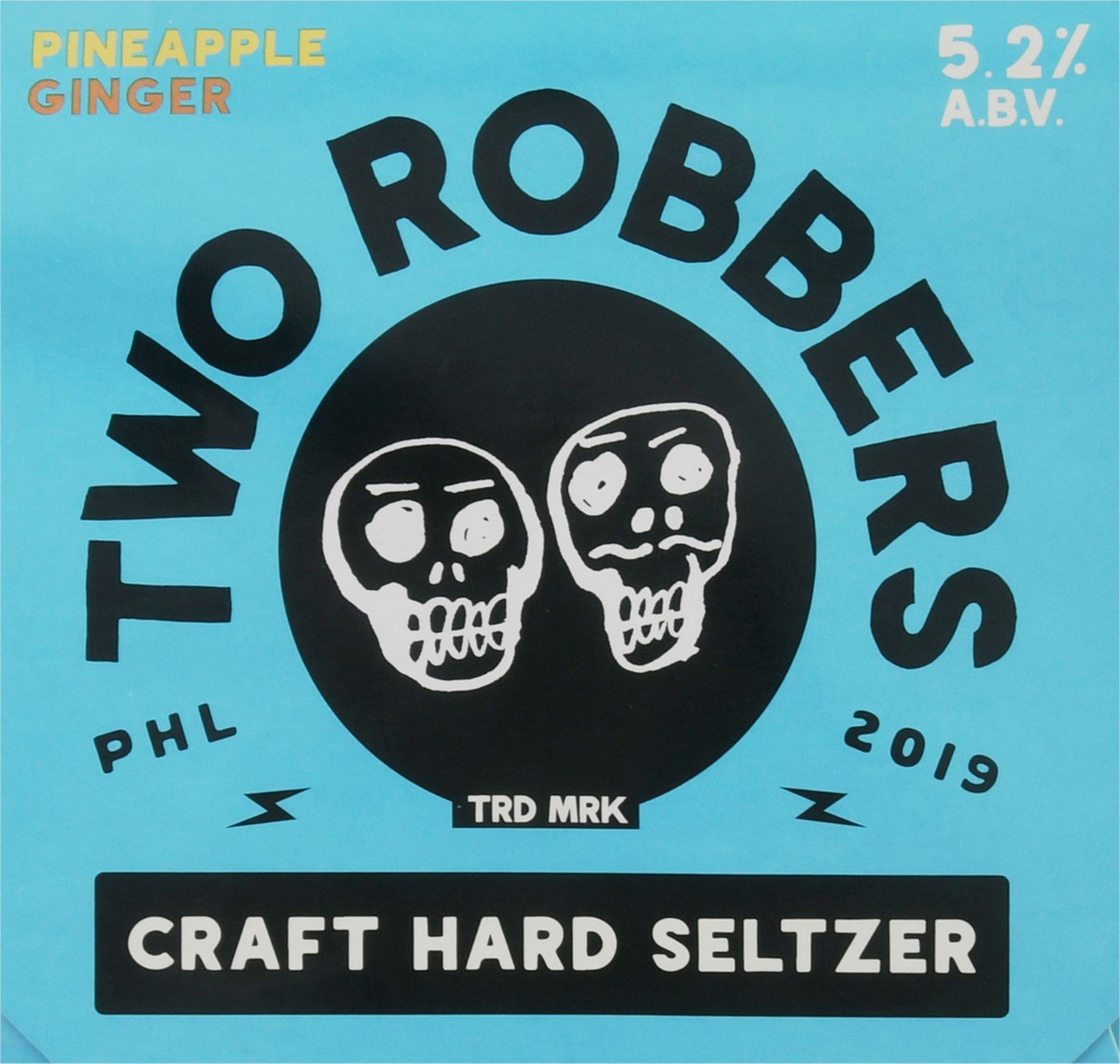 slide 7 of 14, Two Robbers Pineapple Ginger Craft Hard Seltzer 6 - 12 fl oz Cans, 6 ct