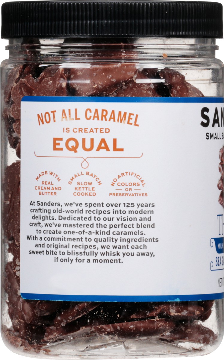 slide 3 of 12, Sanders Thins Milk Chocolate Sea Salt Caramels 18 oz, 18 oz