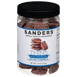 Sanders Thins Milk Chocolate Sea Salt Caramels 18 oz