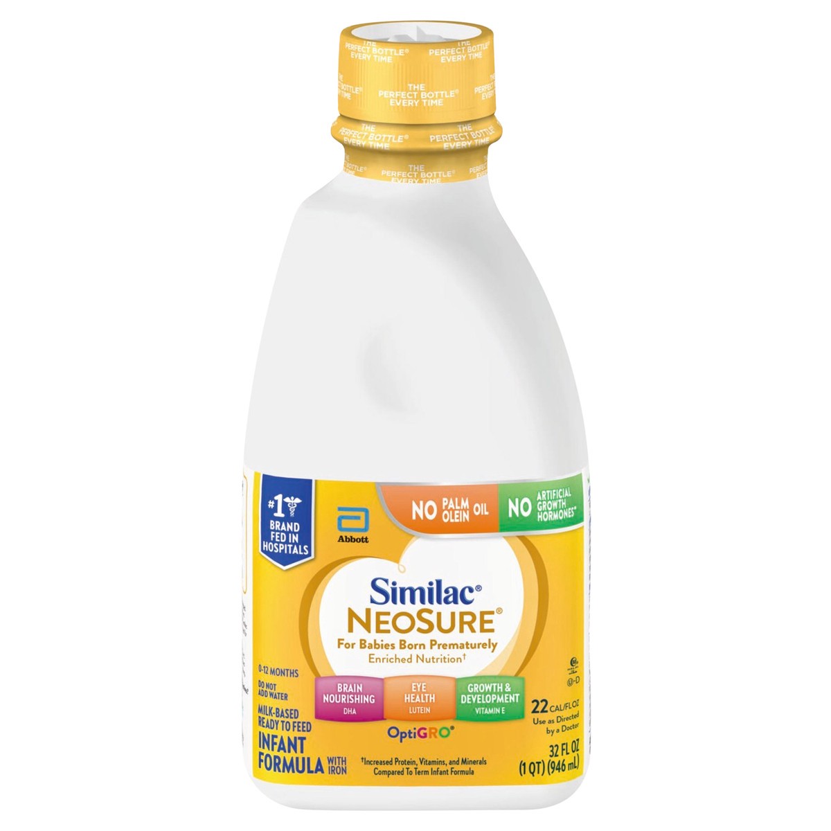 slide 1 of 8, Similac NeoSure Infant Formula with Iron Ready-to-Feed 1-32 fl oz Bottle, 32 fl oz