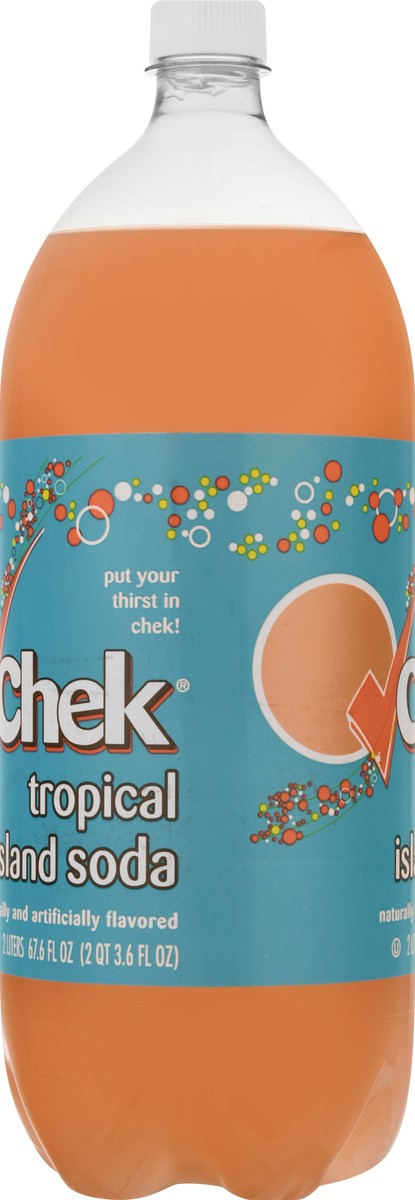 slide 2 of 9, Chek Tropical Island Soda - 2 liter, 2 liter