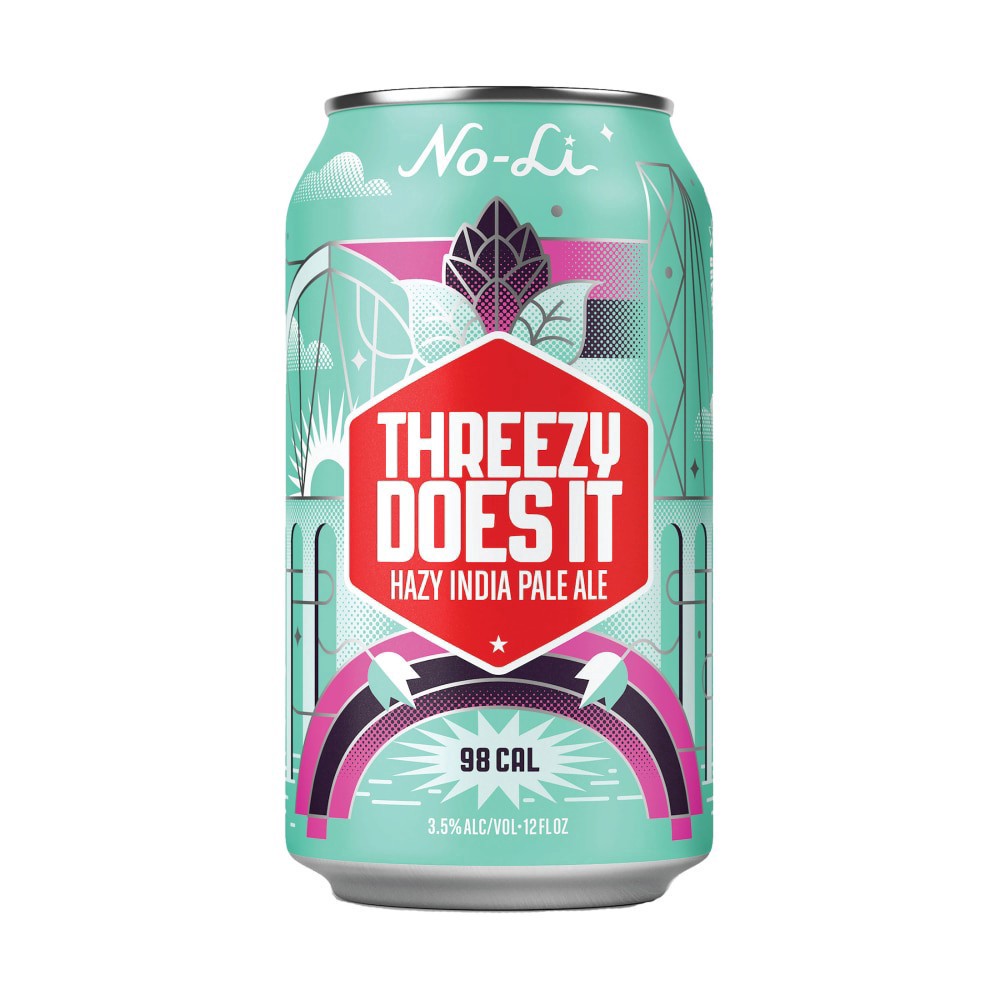 slide 2 of 6, No-Li Threezy Does It Hazy Ipa Craft Beer, 6 ct; 12 fl oz