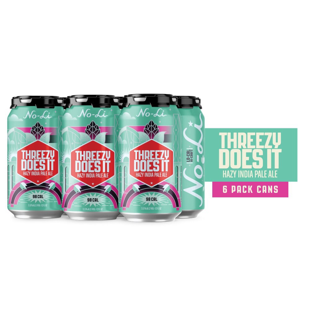 slide 5 of 6, No-Li Threezy Does It Hazy Ipa Craft Beer, 6 ct; 12 fl oz