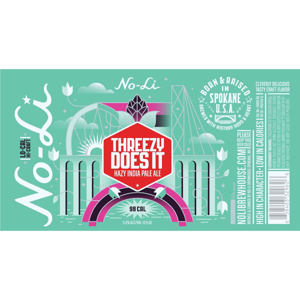 slide 6 of 6, No-Li Threezy Does It Hazy Ipa Craft Beer, 6 ct; 12 fl oz