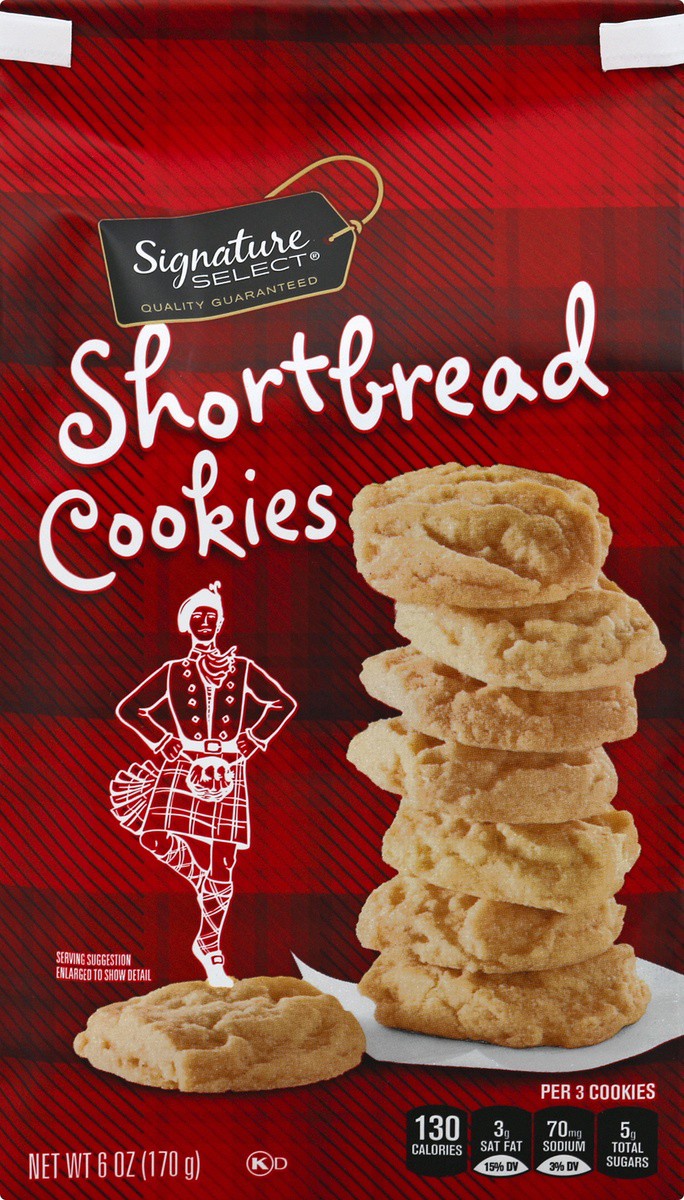 slide 7 of 9, Signature Select Cookies Shortbread, 6 oz