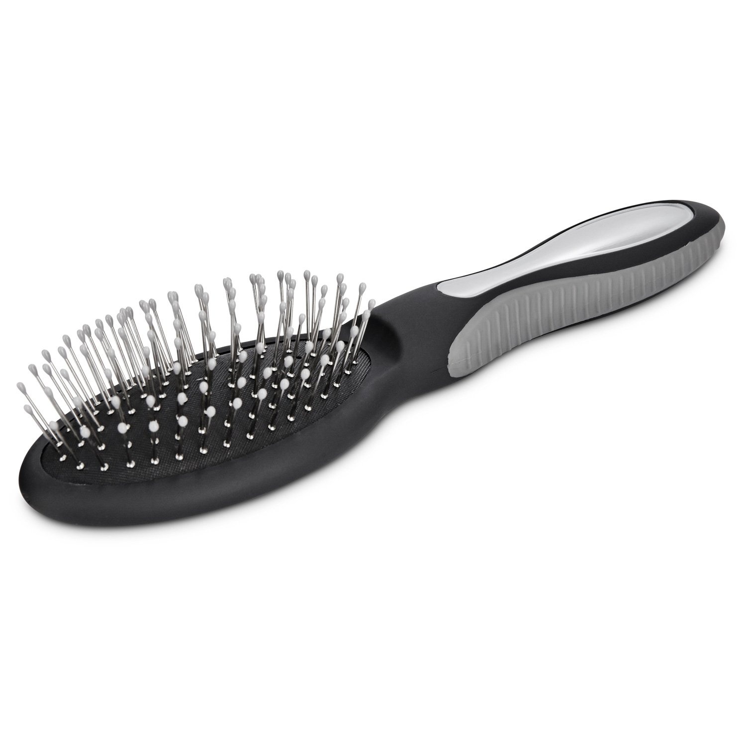 slide 1 of 1, Well & Good Black Cushion Pin Dog Brush, LG