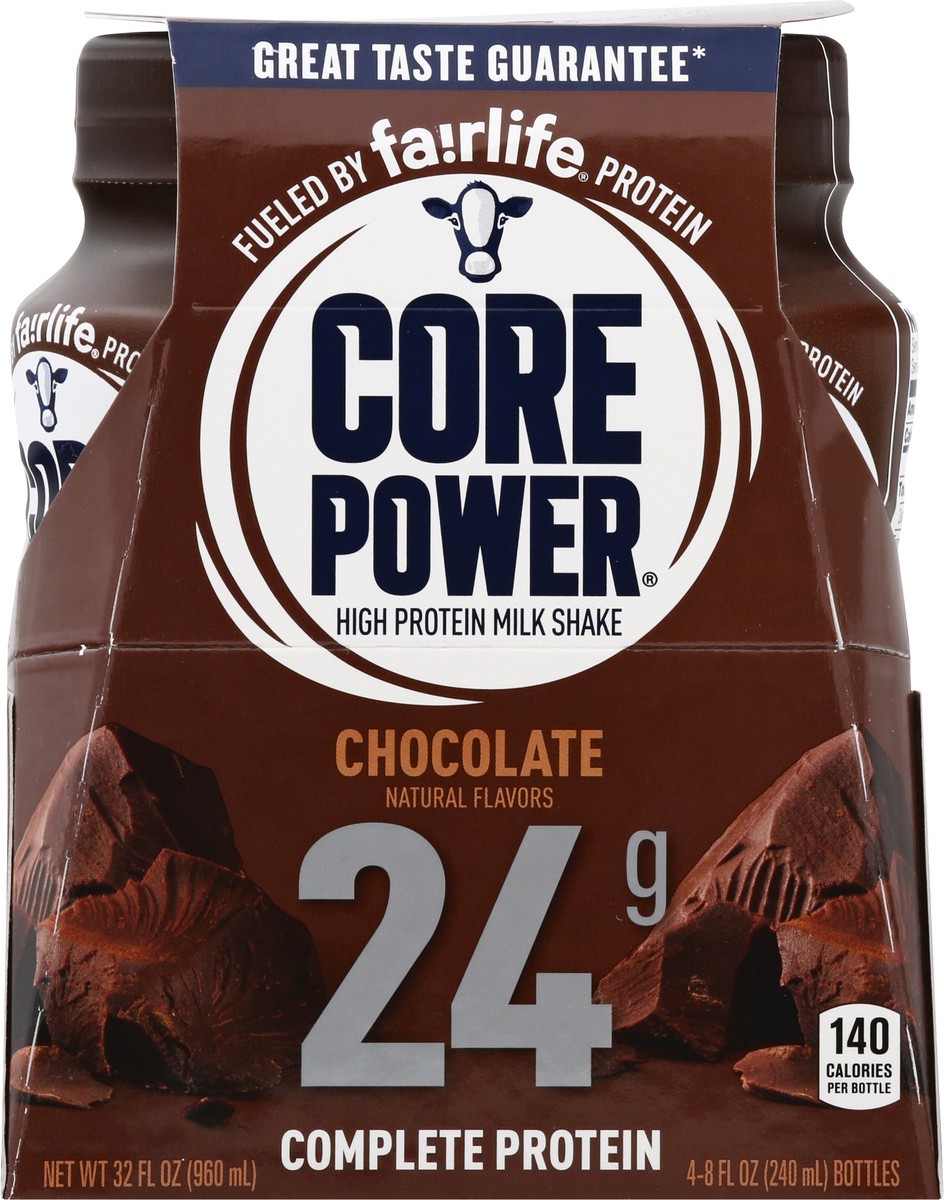 slide 2 of 12, Core Power 24G Chocolate, 4/8 oz