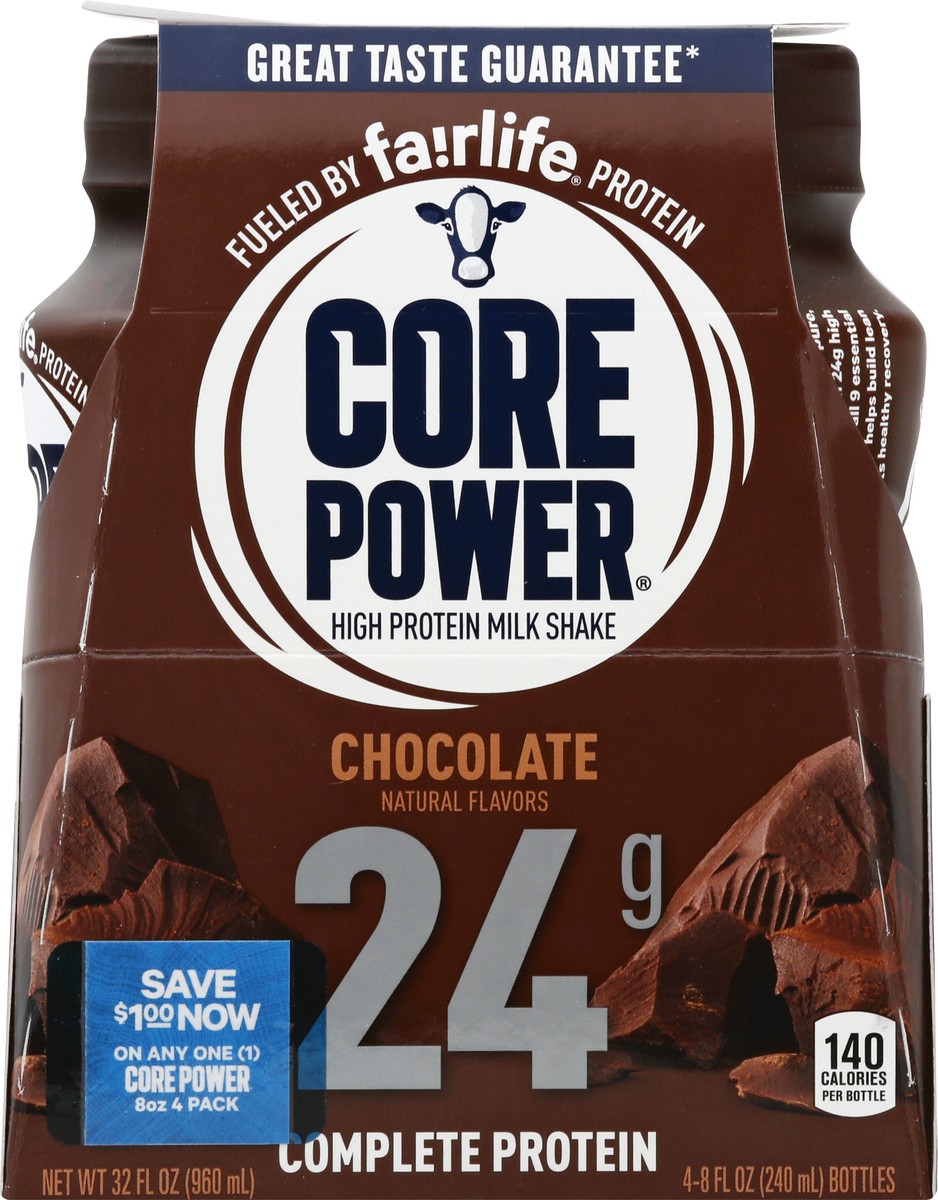 slide 6 of 12, Core Power 24G Chocolate, 4/8 oz