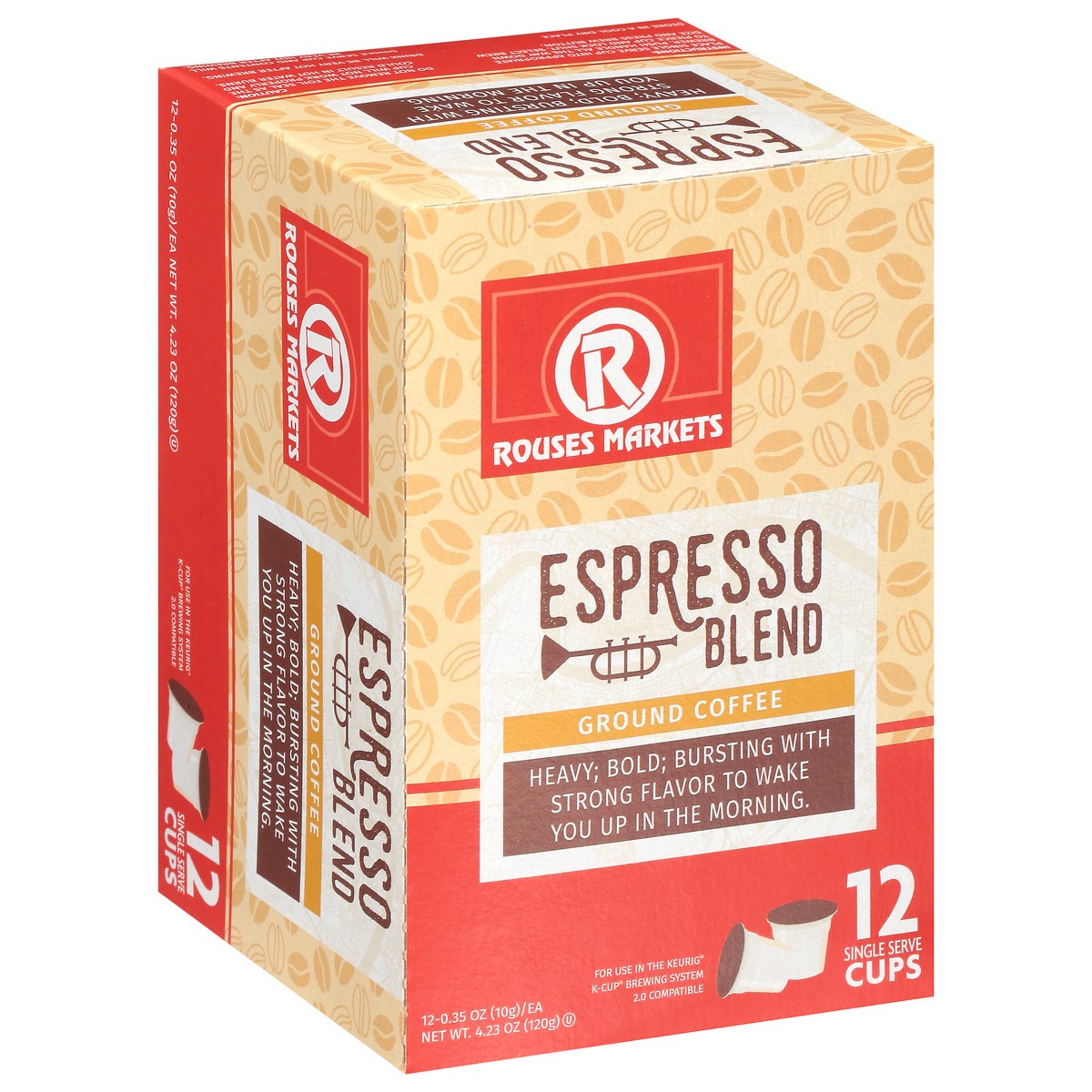 slide 6 of 9, Rouses Markets Single Serve Cups Ground Espresso Blend Coffee- 12 ct, 12 ct