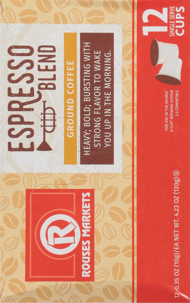 slide 3 of 9, Rouses Markets Single Serve Cups Ground Espresso Blend Coffee- 12 ct, 12 ct