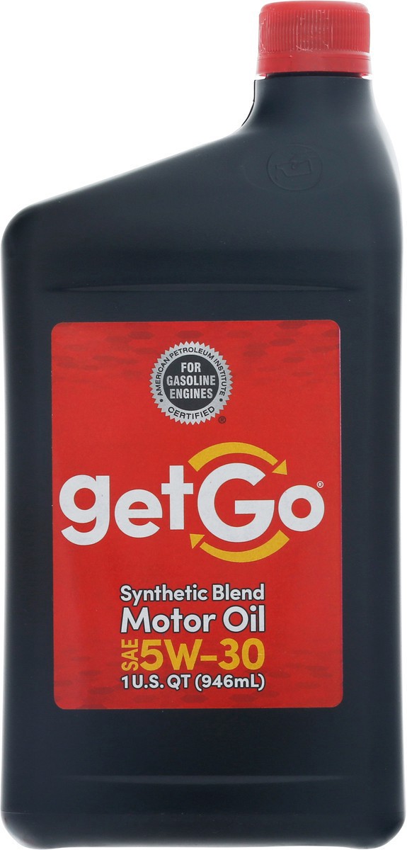 slide 7 of 9, Getgo Sae 5W-30 Synthetic Blend Motor Oil 1 qt Bottle, 2 ct