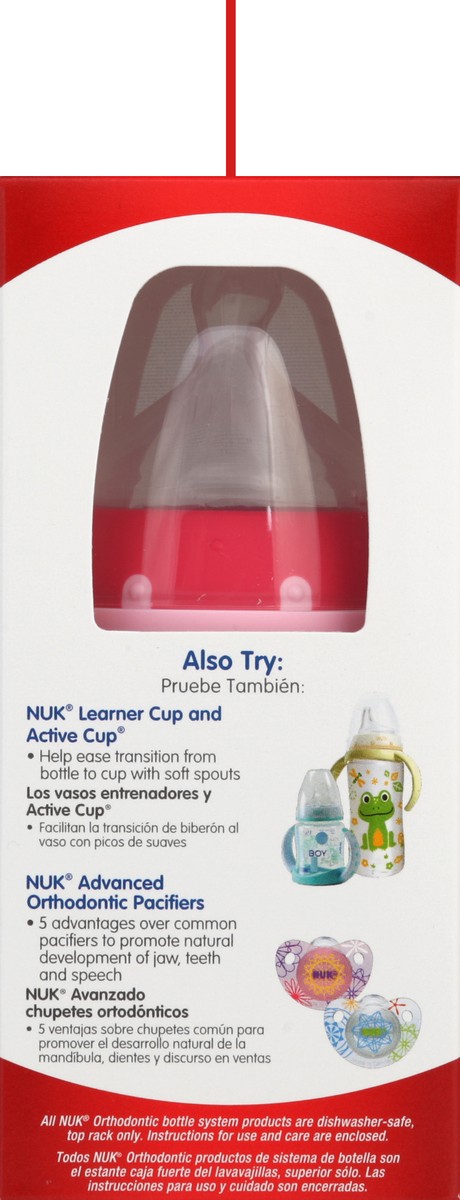 slide 3 of 6, Nuk Bottle Orthodontic, 1 ct