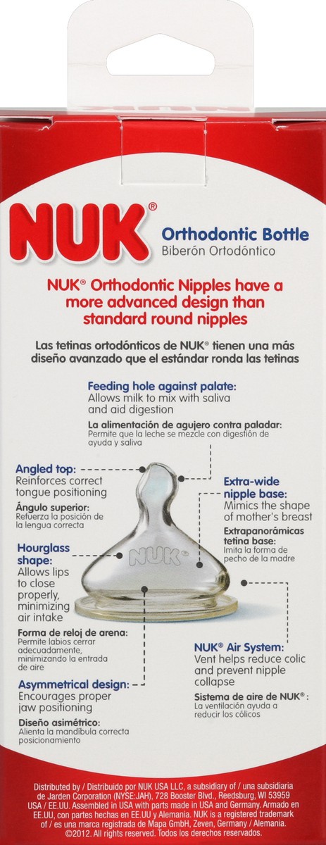 slide 5 of 6, Nuk Bottle Orthodontic, 1 ct