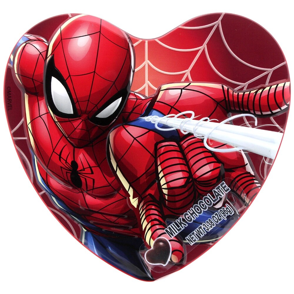slide 1 of 1, Galerie Spiderman Heart Shaped Tin, 3.38 oz